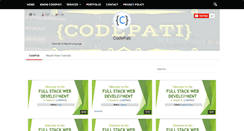 Desktop Screenshot of codepati.com